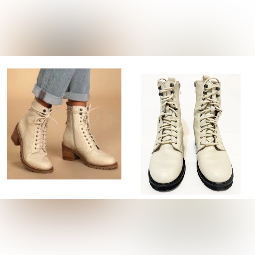 SEYCHELLES IRRESISTIBLE Women's Lace Up Combat Boots Heel Height: 2 1/2 Women's